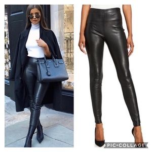 Neiman Marcus Exclusive |  Skinny Leather Tights~S
